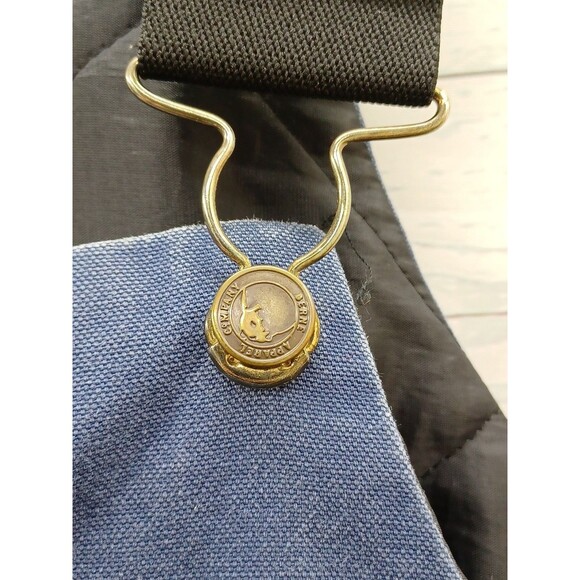 Vtg Bercowear Bib Coveralls Mens 36-38 Short USA Insulated Canvas Work Blue - Picture 3 of 11